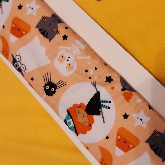 Haloween Handmade Spandex/Polyester Headband and Hair Bow. - Picture 5 of 6